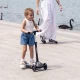 Trotineta pliabila cu roti luminoase si ghidon reglabil Qplay Sparkling Roz