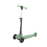 Trotineta pliabila cu roti luminoase si ghidon reglabil Qplay Sparkling Verde