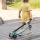 Trotineta pliabila cu roti luminoase si ghidon reglabil Qplay Sparkling Verde