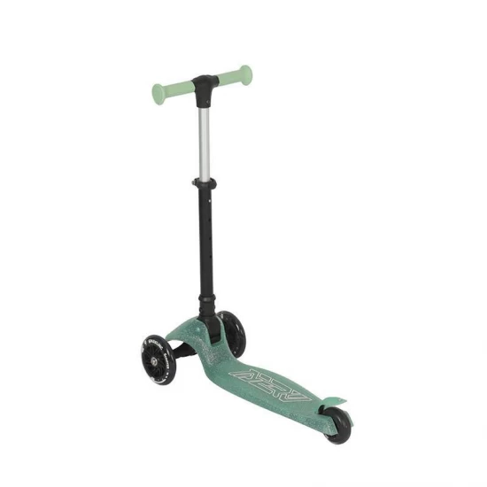Trotineta pliabila cu roti luminoase si ghidon reglabil Qplay Sparkling Verde