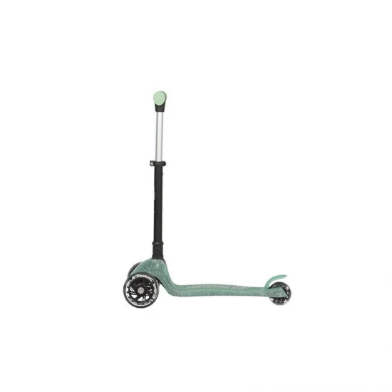 Trotineta pliabila cu roti luminoase si ghidon reglabil Qplay Sparkling Verde