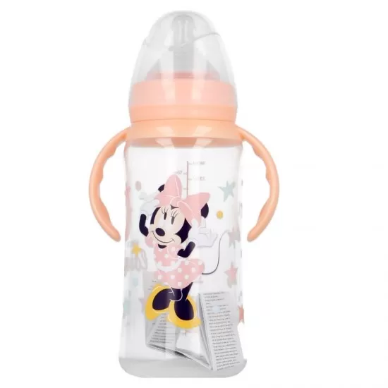 Biberon anticolici cu debit variabil si maner 360 ml Minnie Disney Biberon anticolici cu debit variabil si maner 360 ml Minnie Disney