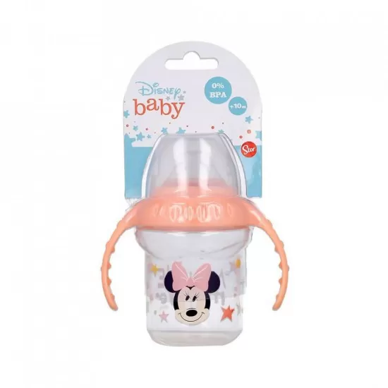 Cana cu capac, manere si cioc din silicon 250 ml Minnie Disney Cana cu capac, manere si cioc din silicon 250 ml Minnie Disney