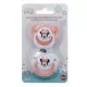 Set 2 suzete ortodontice Disney Minnie din silicon cu capac de protectie 0-6 luni Set 2 suzete ortodontice Disney Minnie din silicon cu capac de protectie 0-6 luni