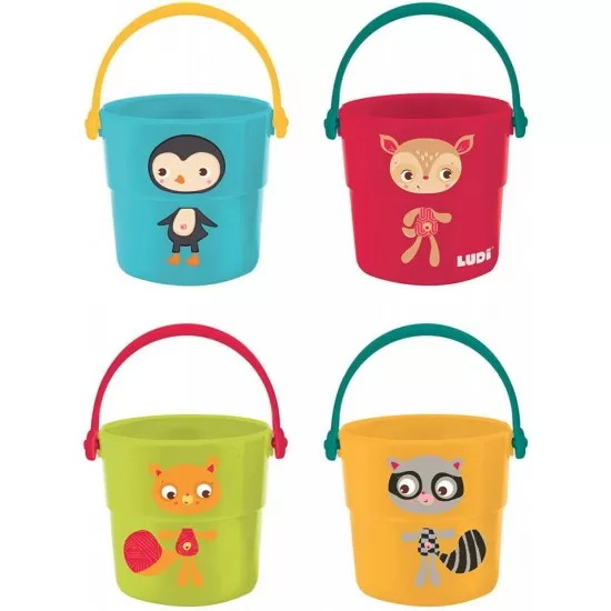 Set 4 cupe pentru baie Ludi Set 4 cupe pentru baie Ludi
