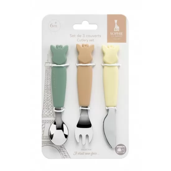 Set 3 tacamuri maner silicon Girafa Sophie Vulli