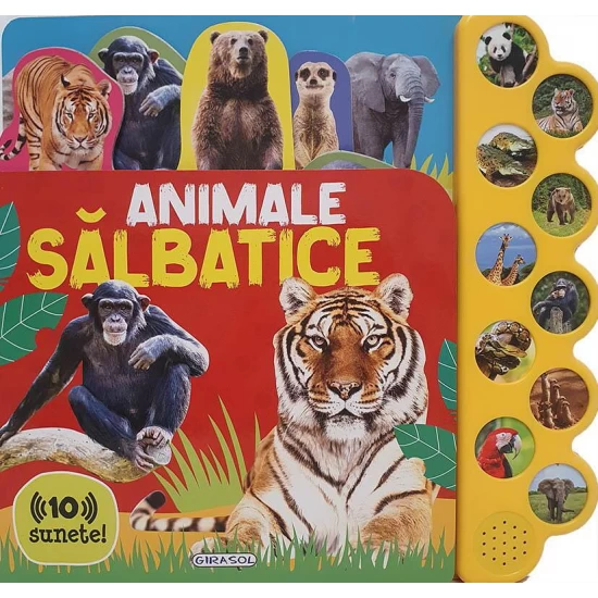 Carte cu 10 sunete - Animale salbatice Carte cu 10 sunete - Animale salbatice
