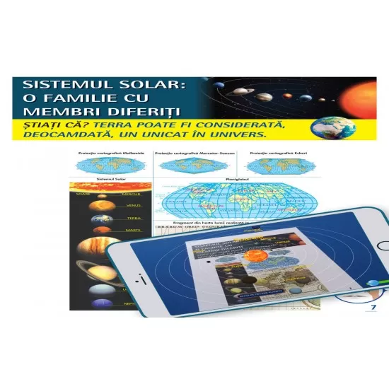 Atlas geografic scolar. Cunoasterea Terrei prin realitatea augmentata Atlas geografic scolar. Cunoasterea Terrei prin realitatea augmentata