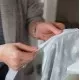 Baveta cu maneci lungi - Fructe vesele Baveta cu maneci lungi - Fructe vesele