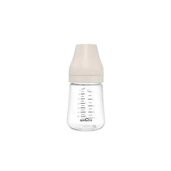 Biberon PA anticolici premium cu tetina S crem Spectra 160 ml