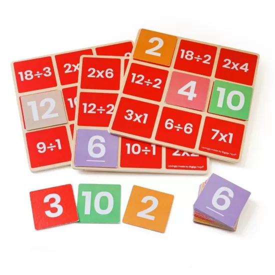 Joc Bingo matematic - Inmultiri si impartiri Joc Bingo matematic - Inmultiri si impartiri