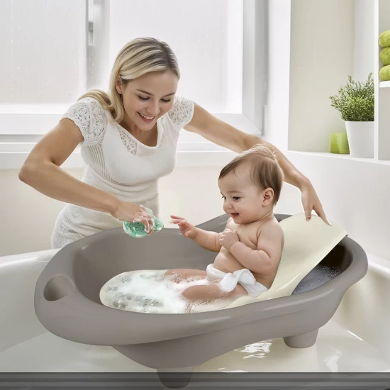Cadita cu suport anatomic Hippo - Gri Cadita cu suport anatomic Hippo - Gri