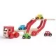 Camion din lemn cu platforma pentru masinute Camion din lemn cu platforma pentru masinute