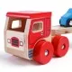 Camion din lemn cu platforma pentru masinute Camion din lemn cu platforma pentru masinute
