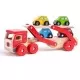 Camion din lemn cu platforma pentru masinute Camion din lemn cu platforma pentru masinute