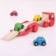 Camion din lemn cu platforma pentru masinute Camion din lemn cu platforma pentru masinute