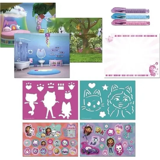 Carte de activitati & pixuri - Gabby's Dolhouse Carte de activitati & pixuri - Gabby's Dolhouse