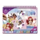 Carte de colorat si abtibilduri cu numere Disney Princess
