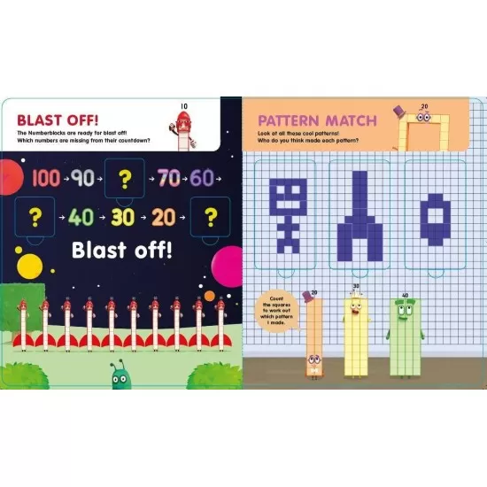 Carticica Deschide ferestrele - Numberblocks - Numere mari Carticica Deschide ferestrele - Numberblocks - Numere mari