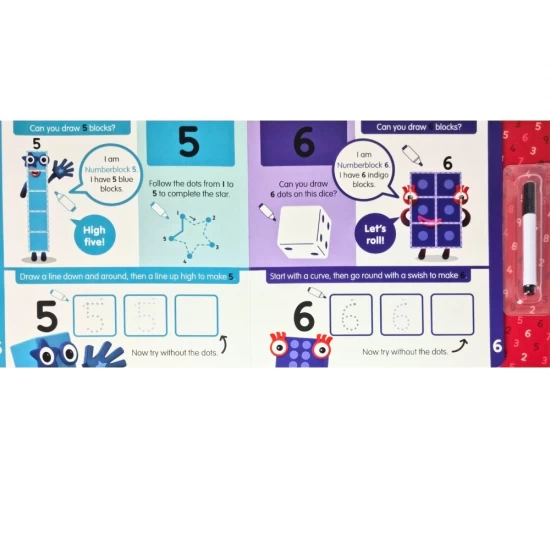 Carticica Scriu si sterg Numberblocks 1-10 Carticica Scriu si sterg Numberblocks 1-10