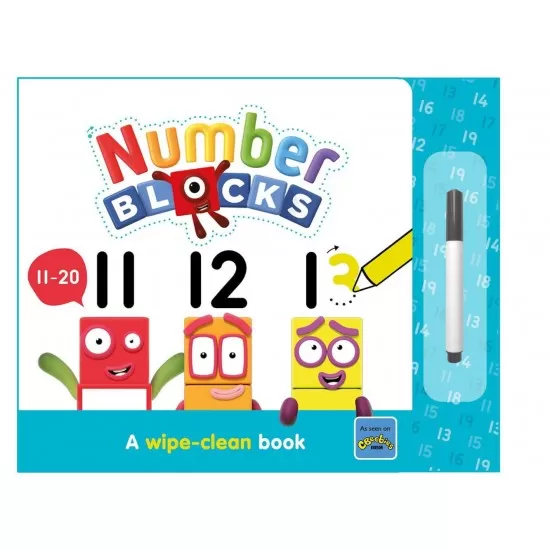 Carticica Scriu si sterg - Numberblocks 11-20 Carticica Scriu si sterg - Numberblocks 11-20
