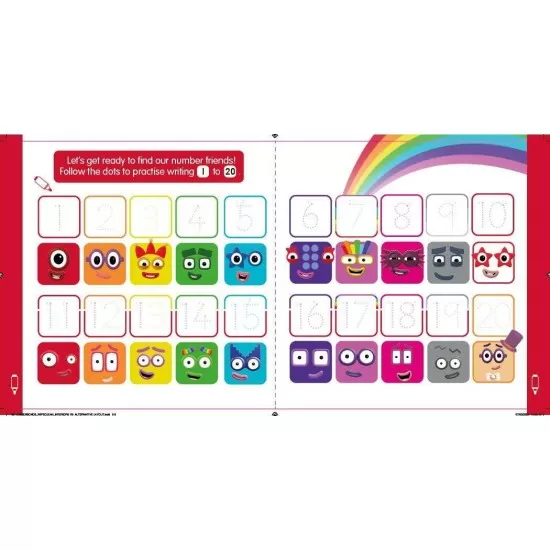 Carticica Scriu si sterg Numberblocks - Legaturi numerice Carticica Scriu si sterg Numberblocks - Legaturi numerice