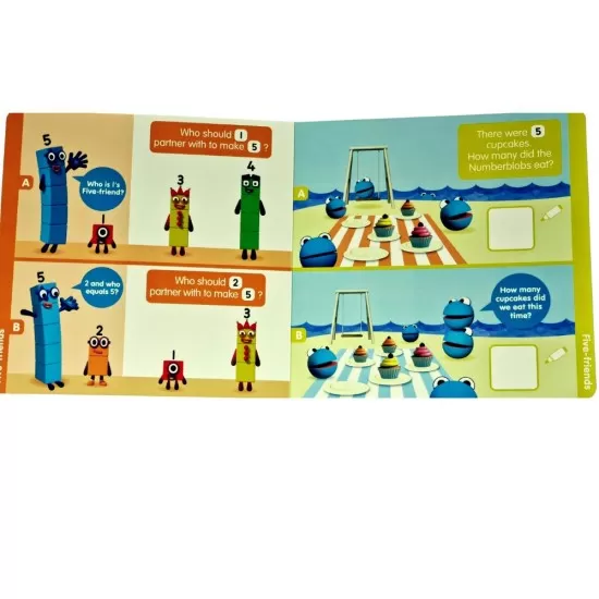 Carticica Scriu si sterg Numberblocks - Legaturi numerice Carticica Scriu si sterg Numberblocks - Legaturi numerice