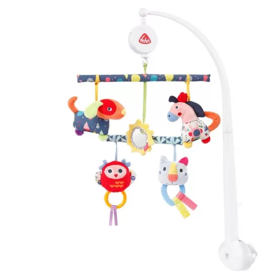 Carusel muzical mobil cu activitati - Prietenii culorilor Carusel muzical mobil cu activitati - Prietenii culorilor