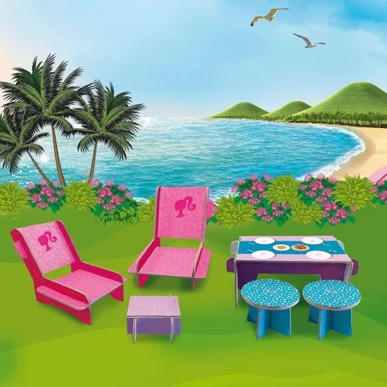 Casa din Malibu Barbie din carton Casa din Malibu Barbie din carton