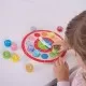 Ceas colorat din lemn Ceas colorat din lemn