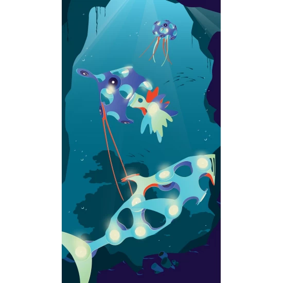 Joc magnetic de construit Clixo - Animalute marine 24 piese Joc magnetic de construit Clixo - Animalute marine 24 piese