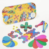 Joc magnetic de construit Clixo - Curcubeu 42 piese