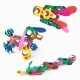 Joc magnetic de construit Clixo - Curcubeu 42 piese