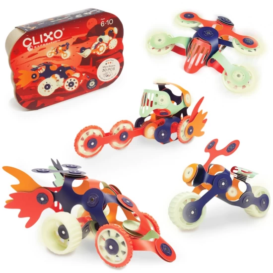 Joc magnetic de construit Clixo - Vehicule spatiale 30 piese Joc magnetic de construit Clixo - Vehicule spatiale 30 piese