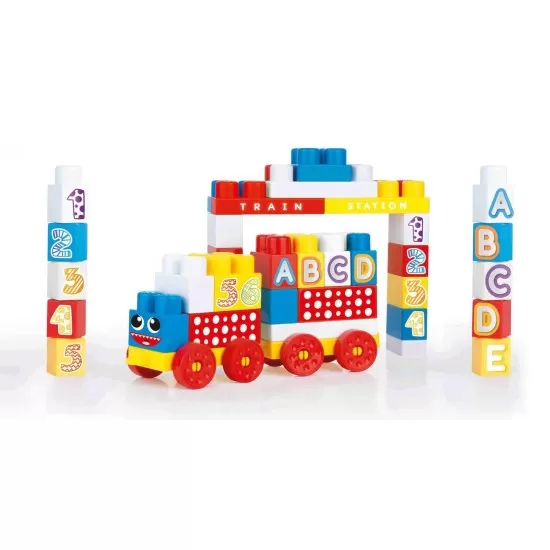 Cuburi de construit din plastic - 50 piese Cuburi de construit din plastic - 50 piese