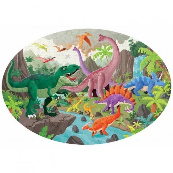 Carte cu puzzle Dinozauri - Cunoaste, invata si exploreaza Carte cu puzzle Dinozauri - Cunoaste, invata si exploreaza