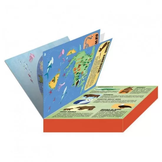 Puzzle cu carte - Lumea animalelor Puzzle cu carte - Lumea animalelor