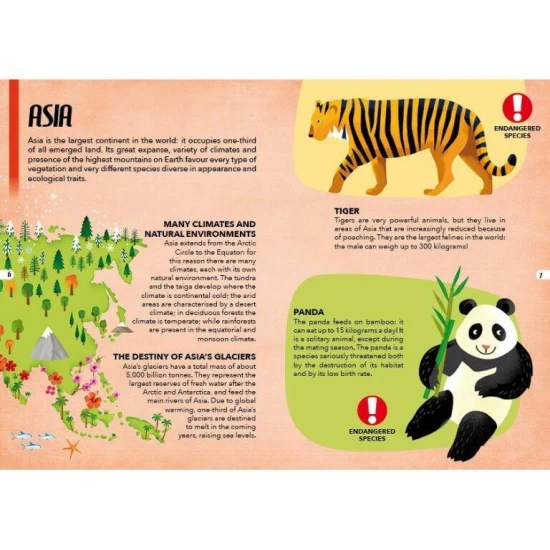 Cunoaste si exploreaza - Puzzle Animale pe cale de disparitie (205 piese)