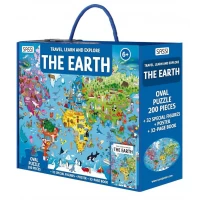 Cunoaste si exploreaza - Puzzle Planeta Pamant (200 piese)