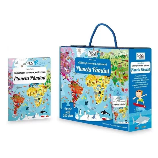 Cunoaste si exploreaza - Puzzle Planeta Pamant in limba Romana (205 piese) Cunoaste si exploreaza - Puzzle Planeta Pamant in limba Romana (205 piese)