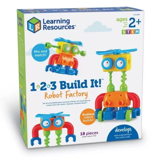 Hai sa construim - 1, 2, 3 Robotel colorat Hai sa construim - 1, 2, 3 Robotel colorat