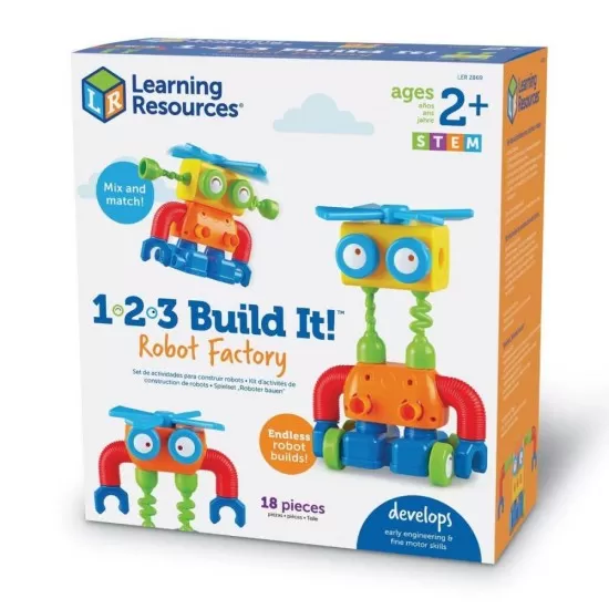 Hai sa construim - 1, 2, 3 Robotel colorat Hai sa construim - 1, 2, 3 Robotel colorat