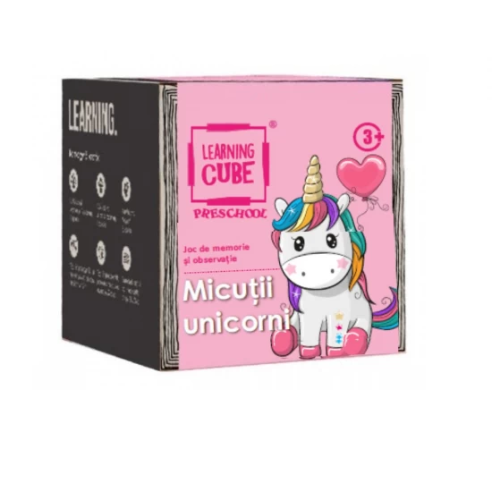 Joc de atentie Learning Cube - Micutii unicorni Joc de atentie Learning Cube - Micutii unicorni