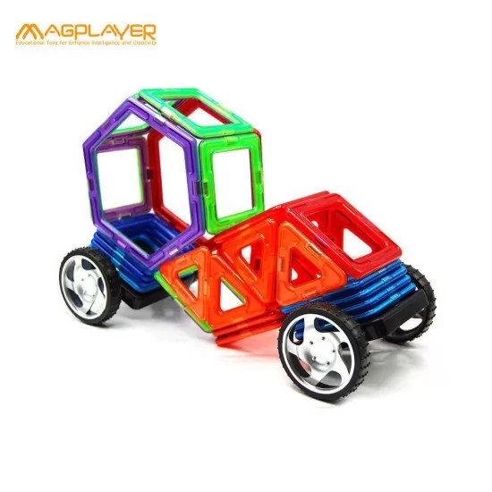Joc de constructie magnetic - 118 piese Joc de constructie magnetic - 118 piese