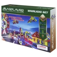 Joc de constructie magnetic 166 piese Magplayer