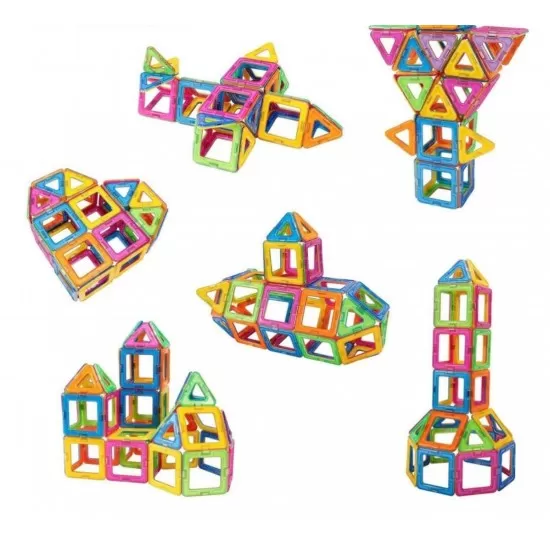 Joc de constructie magnetic - 45 piese Joc de constructie magnetic - 45 piese