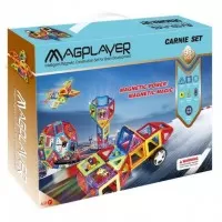 Joc de constructie magnetic 98 piese Magplayer