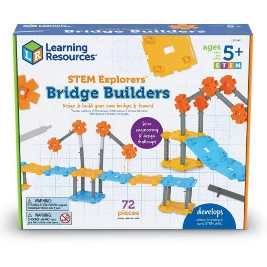 Joc de logica STEM - Construim podul 62 piese Joc de logica STEM - Construim podul 62 piese