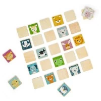 Joc de memorie din lemn - Gaseste animalutele