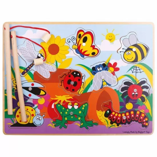 Joc de pescuit magnetic - Prietenii din gradina Joc de pescuit magnetic - Prietenii din gradina